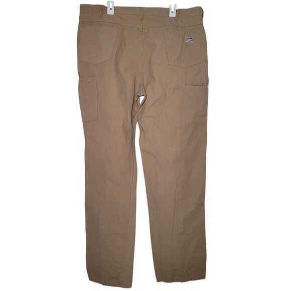 Tyndale Men's FRMC Khaki Work Utility Pants Canvas Flame Resistant Size 40x34 - Picture 12 of 15
